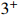 ${3^ + }$