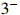 ${3^ - }$