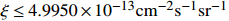$ \xi\leq 4.9950\times10^{-13}\rm{cm^{-2}s^{-1}sr^{-1}} $