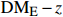 $ {\rm DM_E}-z $
