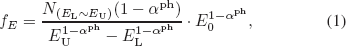 Equation (1)