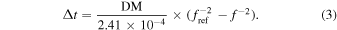 Equation (3)