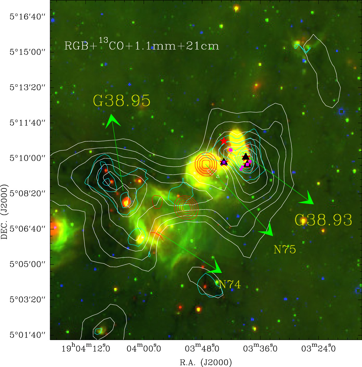 Multiwavelength Observations of the Infrared Dust Bubble N75 and its ...