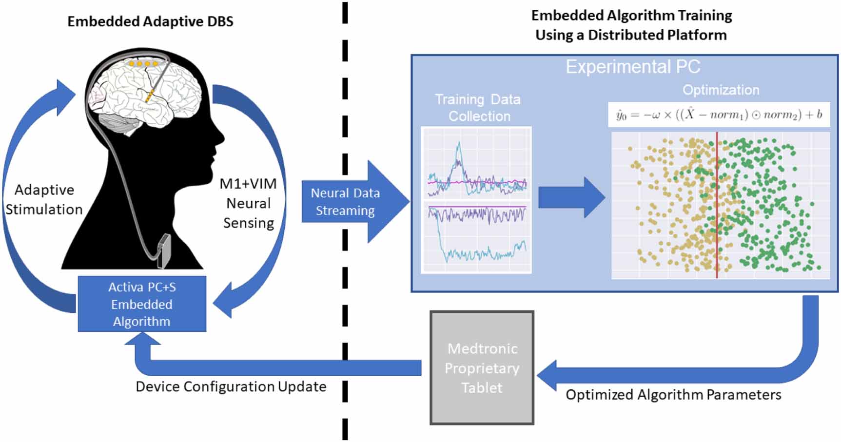 Fully implanted adaptive deep brain stimulation in freely moving ...