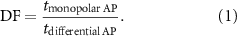 Equation (1)