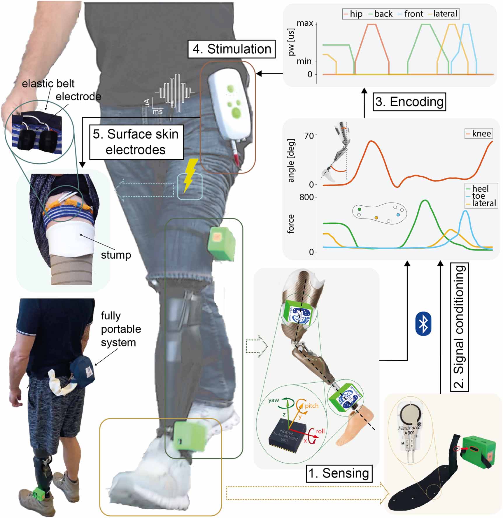 A non-invasive wearable sensory leg neuroprosthesis: mechanical ...