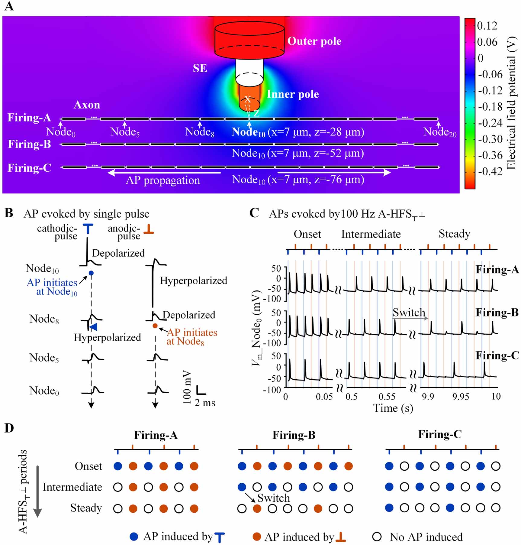 Native Potential Cathodic Interactions between cathodic- and anodic-pulses during high-frequency ...