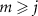 $m \unicode j$