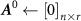 $\boldsymbol^0 \leftarrow \left[ 0 \right]_$