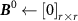 $\boldsymbol^0 \leftarrow \left[ 0 \right]_$
