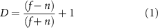 Equation (1)