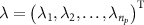 $\lambda = ,, \ldots ,}}} \right)^}}$
