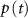 $p\left( t \right)$