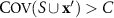 $\textrm}(S \cup \mathbf^}) \gt C$