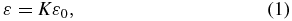 Equation (1)