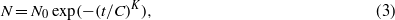 Equation (3)