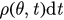 $\rho \left(\theta ,t\right)\text{d}t$