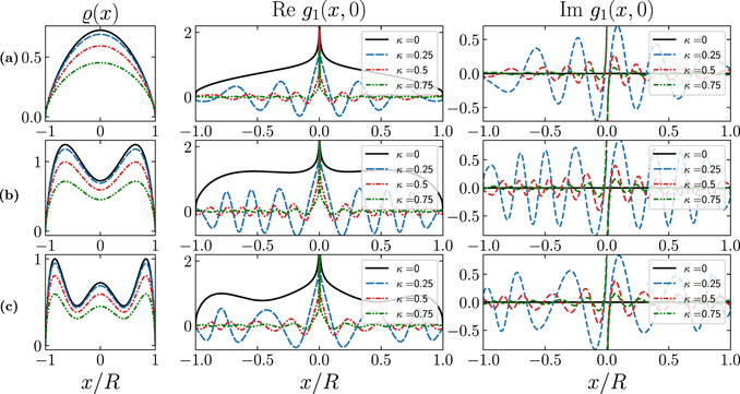 その他 thus One-particle density matrix of a trapped Lieb–Liniger