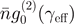 $\bar{n}{g}_{0}^{(2)}({\gamma }_{\text{eff}})$