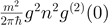 $\frac{{m}^{2}}{2\pi \hslash }{g}^{2}{n}^{2}{g}^{(2)}(0)$