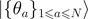 $\left\vert {\left\{{\theta }_{a}\right\}}_{1\leqslant a\leqslant N}\right\rangle $