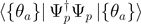 $\left\langle \left\{{\theta }_{a}\right\}\right\vert {{\Psi}}_{p}^{{\dagger}}{{\Psi}}_{p}\left\vert \left\{{\theta }_{a}\right\}\right\rangle $