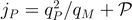 ${j}_{P}={q}_{P}^{2}/{q}_{M}+\mathcal{P}$
