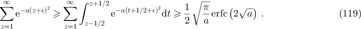 Equation (119)