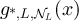 $g_{\ast,L,\mathcal{N}_L}(x)$