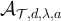 $\mathcal{A}_{\mathcal{T},d,\lambda,a}$