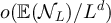 $o(\mathbb{E}(\mathcal{N}_L)/L^d)$