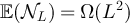 $\mathbb{E}(\mathcal{N}_L) = \Omega(L^2)$