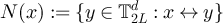 $N(x): = \{y \in \mathbb{T}_{2L}^d: x \leftrightarrow y\}$