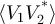 $\langle V_1V_2^* \rangle$