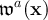 $\mathfrak{w}^a(\textbf{x})$