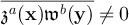 $\overline{\mathfrak{z}^a(\textbf{x})\mathfrak{w}^b(\textbf{y})} \neq 0$