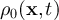 $\rho_0(\textbf{x},t)$
