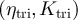 $(\eta_{\mathrm{tri}}, K_{\mathrm{tri}})$