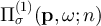 $\Pi_\sigma^{(1)}(\textbf{p},\omega;n)$