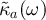 $\tilde{\kappa}_a(\omega)$