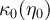 $\kappa_0(\eta_0)$
