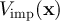 $V_{\textrm{imp}}(\textbf{x})$