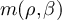$m(\rho,\beta)$