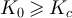$K_0 \unicode{x2A7E} K_c$