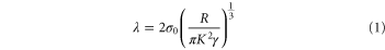 Equation (1)
