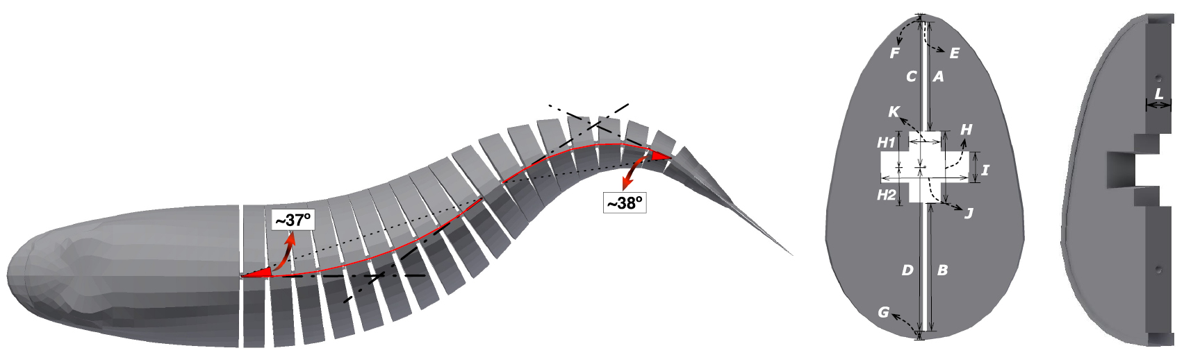 Design and assessment of a flexible fish robot actuated by shape memory ...