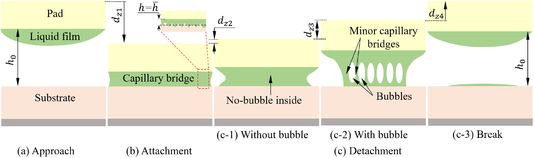 Mechanics of wet adhesion in soft interaction with patterned morphology ...