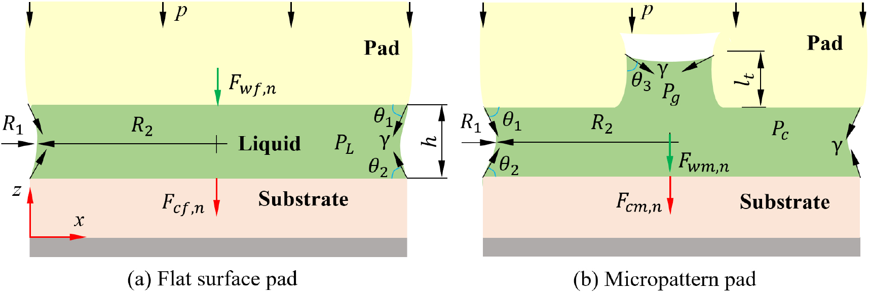 Mechanics of wet adhesion in soft interaction with patterned morphology ...