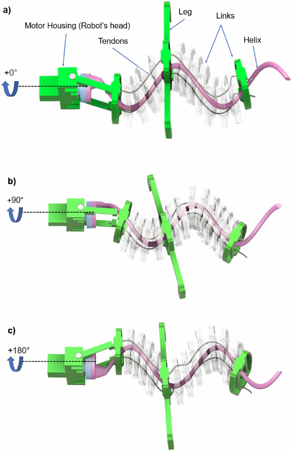 A minimalistic walking fish robot twin based on the single actuator ...