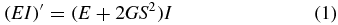 Equation (1)